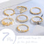 Gold Stackable Rings for Women Gifts Trendy Stuff Simple Star Moon Heart Knuckle Rings Set Boho Rings Cute Stuff Birthday Gifts Gold Rings Pack Jewelry Gift