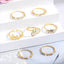 Gold Stackable Rings for Women Gifts Trendy Stuff Simple Star Moon Heart Knuckle Rings Set Boho Rings Cute Stuff Birthday Gifts Gold Rings Pack Jewelry Gift