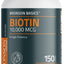 Biotin 10,000Mcg, Supports Healthy Hair, Skin and Nails, Vegetarian, Non-Gmo, 150 Tablets