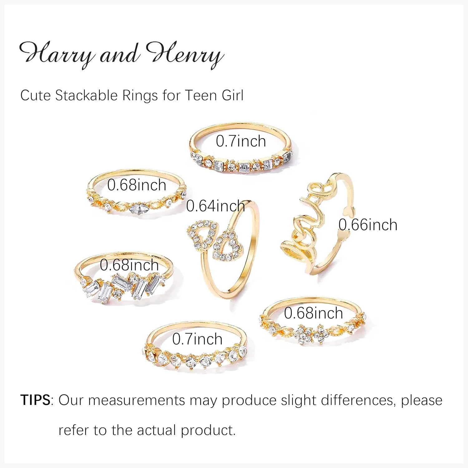 Gold Stackable Rings for Women Gifts Trendy Stuff Simple Star Moon Heart Knuckle Rings Set Boho Rings Cute Stuff Birthday Gifts Gold Rings Pack Jewelry Gift