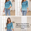 Women'S Casual 3/4 Sleeve T-Shirts round Neck Cute Tunic Tops Basic Tees Blouses Business Work Tee Top