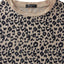 Womens Leopard Print Tops Short Sleeve round Neck Casual T Shirts Tees