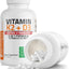 Vitamin K2 (MK7) with D3 Extra Strength Supplement Bone Health Non-Gmo Formula 10,000 IU & 120 Mcg MK-7 Easy to Swallow D K, 60 Capsules