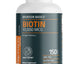 Biotin 10,000Mcg, Supports Healthy Hair, Skin and Nails, Vegetarian, Non-Gmo, 150 Tablets